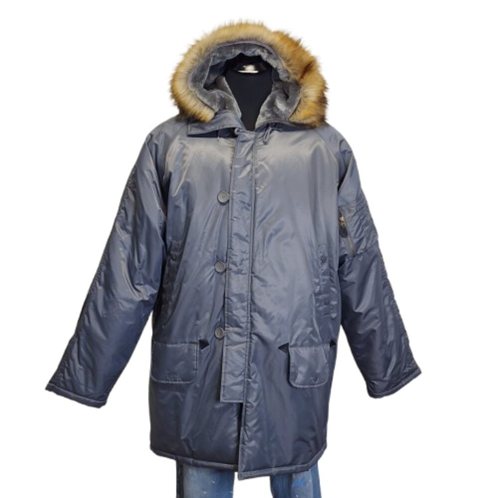 Fox Outdoor Products Mens XL Military Parka Extreme Cold Weather N3B Gray NWOT